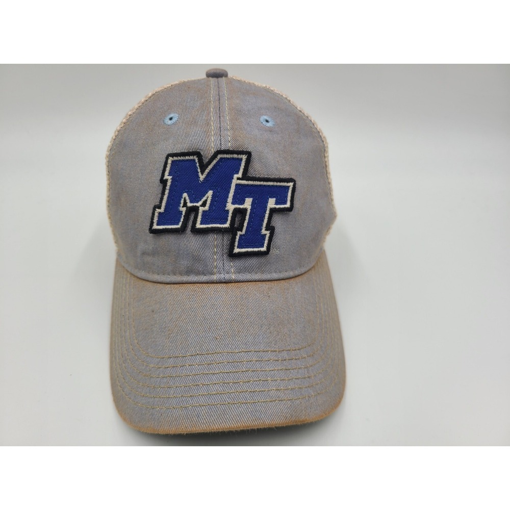 Middle Tennessee State MTSU Blue Raiders Distressed Mesh Snapback Hat Cap NCAA